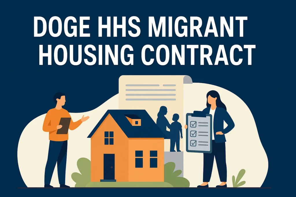 Doge has migrant housing contract: A Deep Dive Into the controversial Deal Doge hhs migrant housing contract